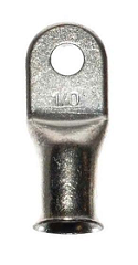 1/0 AWG 1/4" Copper Tinned Plated Lugs Bag of 5 - Click Image to Close